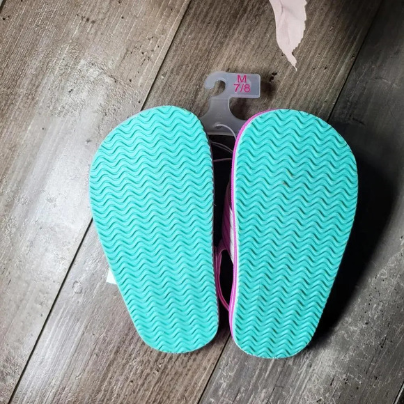 NWT Cat & Jack Horse Unicorn Flip Flops Sandals Pink White Little Girls Size 7/8 - Picture 12 of 12